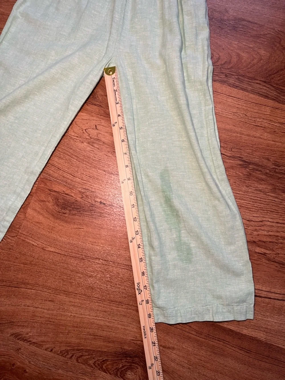 GAP Kids Linen Blend Jumpsuit Girls M 8-9 Mint Green Wide Leg summer Romper